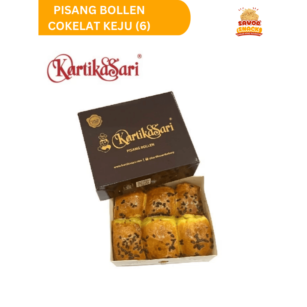 

Pisang Bollen Bolen Coklat Keju Kartika Sari Isi 6