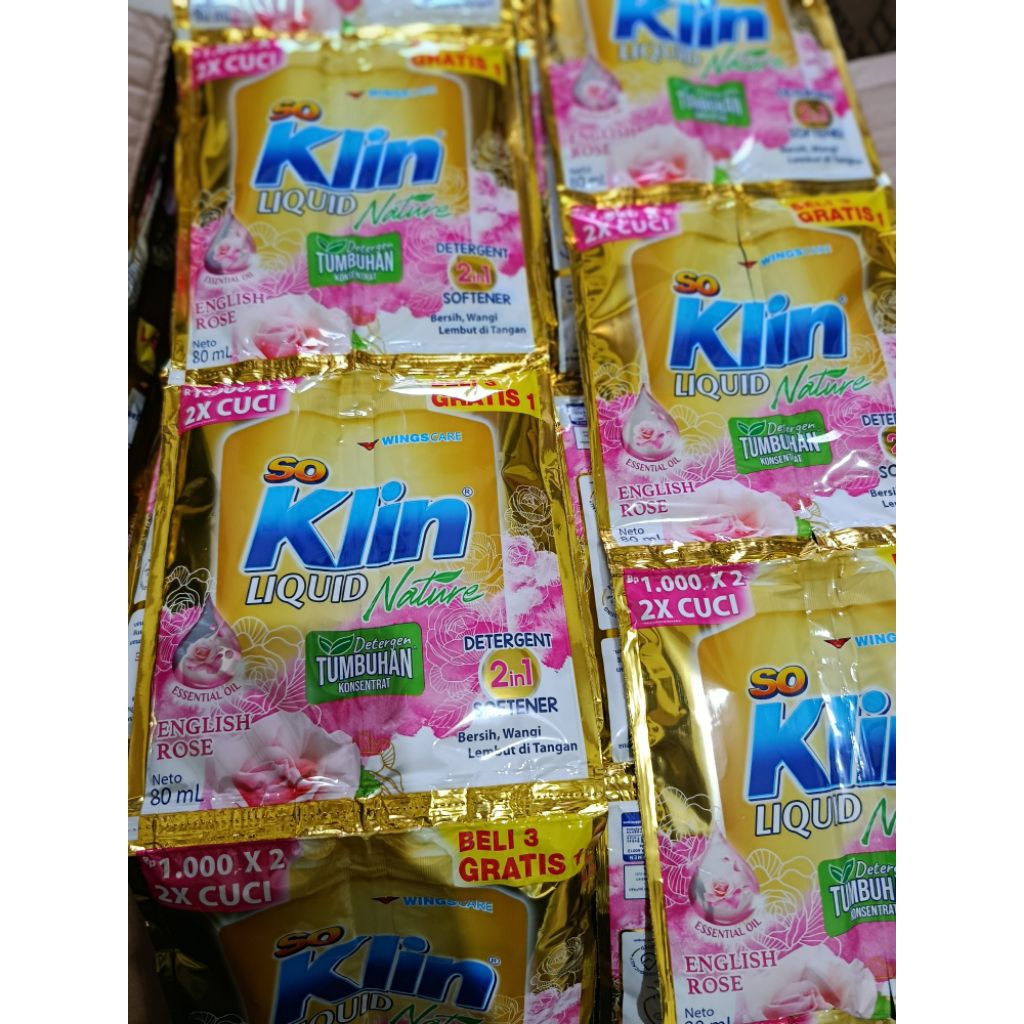 (16 SACHET) SOKLIN CAIR JUMBO LIQUID 1000