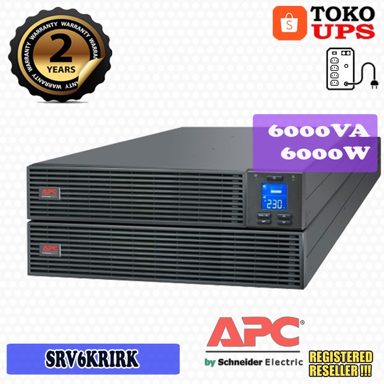 UPS APC SRV6KRIRK 6000VA 6000W Easy UPS Online Rackmount Railkit