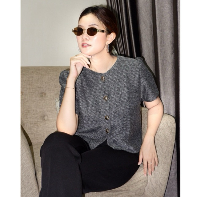 CAFA - MADDISON Top Tweed | Tweed Top Woman
