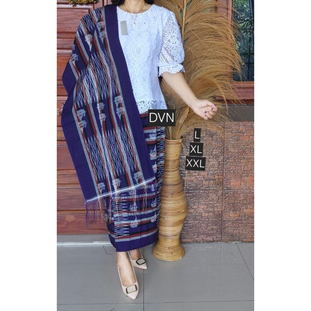 Rok Selendang Tenun Siap Pakai