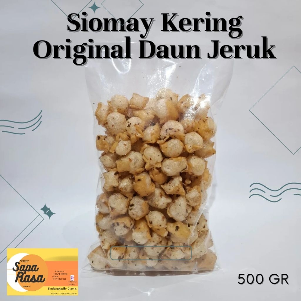 

Siomay kering Original Daun Jeruk 500gr//cemilan//toping seblak//toping baso aci