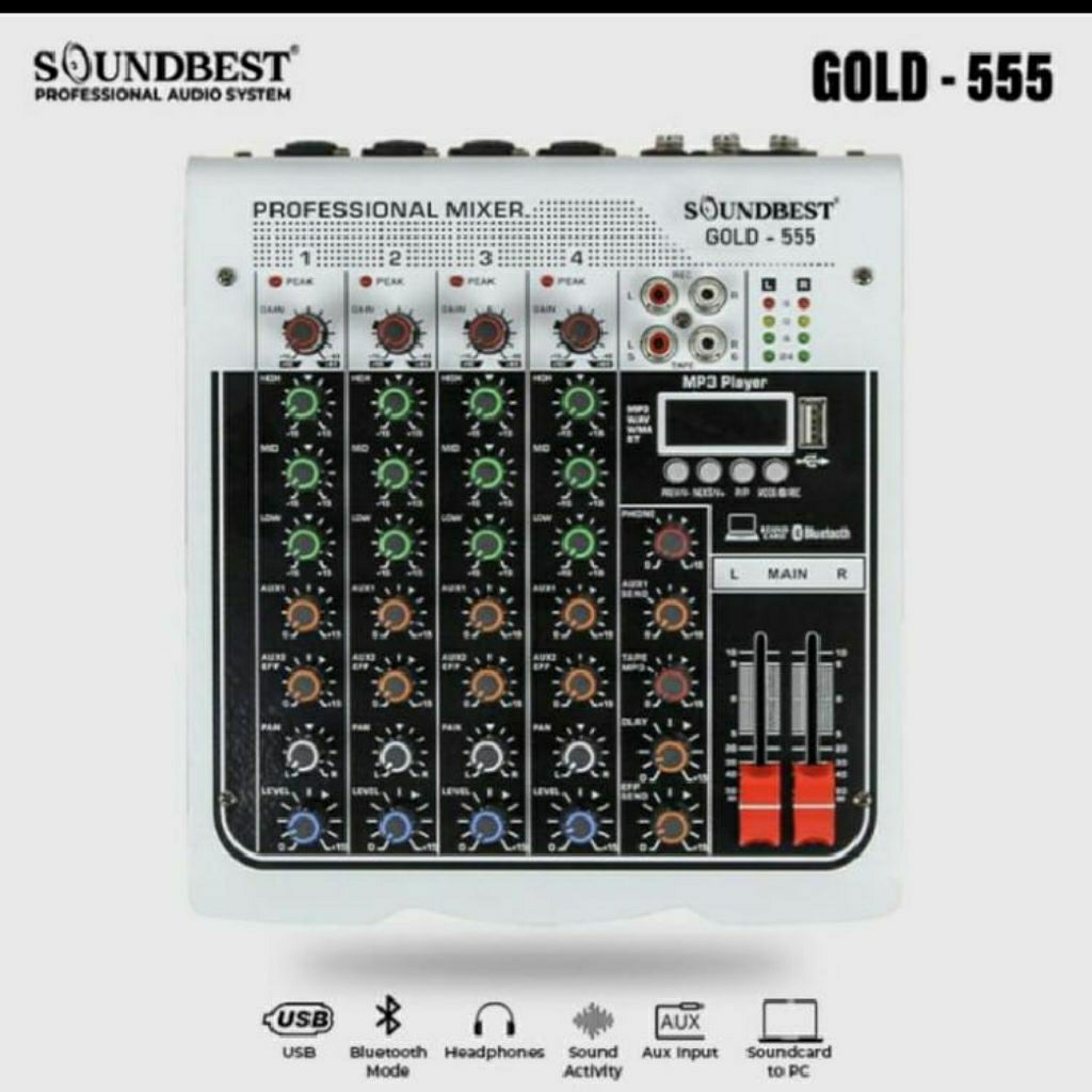 Mixer Soundbest Gold 555 original 4channel