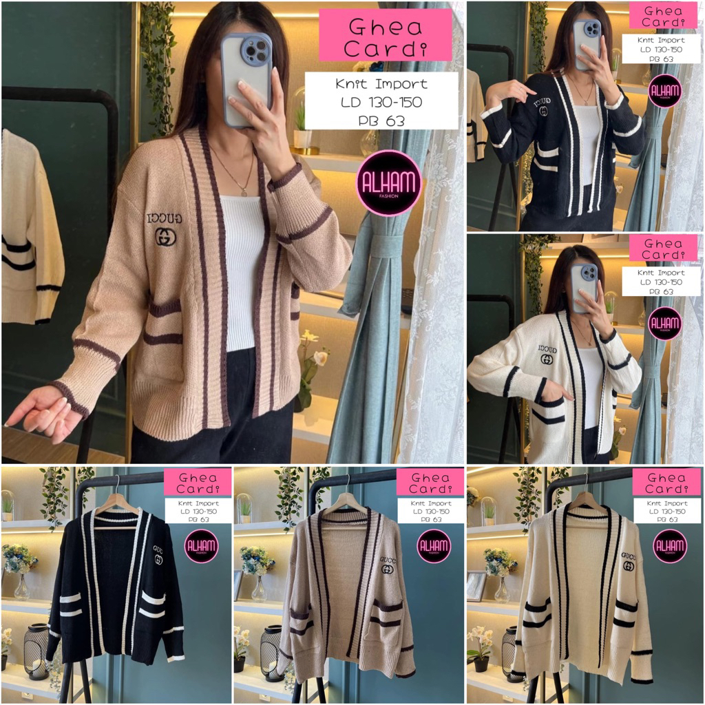GHEA AIMEE • MOZZA • MOO • HARUMI • SERRA • XENA • MIKASA OUTER CARDI BY BELVA CARDIGAN RAJUT IMPORT