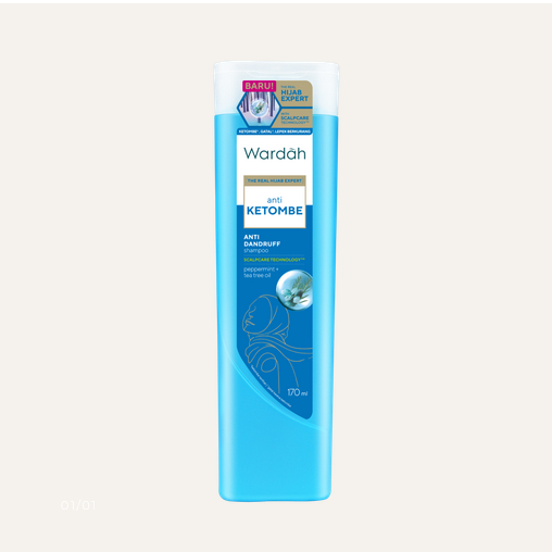 WARDAH ANTI DANDRUFF SHAMPOO 170ML/SHAMPOO ANTI KETOMBE