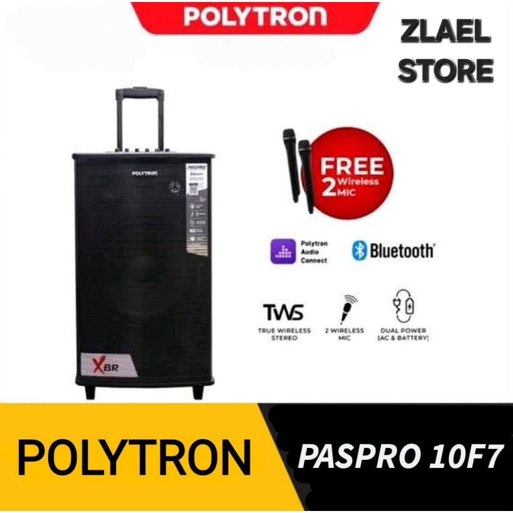 SPEAKER TROLEY POLYTRON PAS PRO10F7 SPEAKER BLUETOOTH POLYTRON PAS PRO10 F7 POLYTRON PAS PRO 10F7 SP