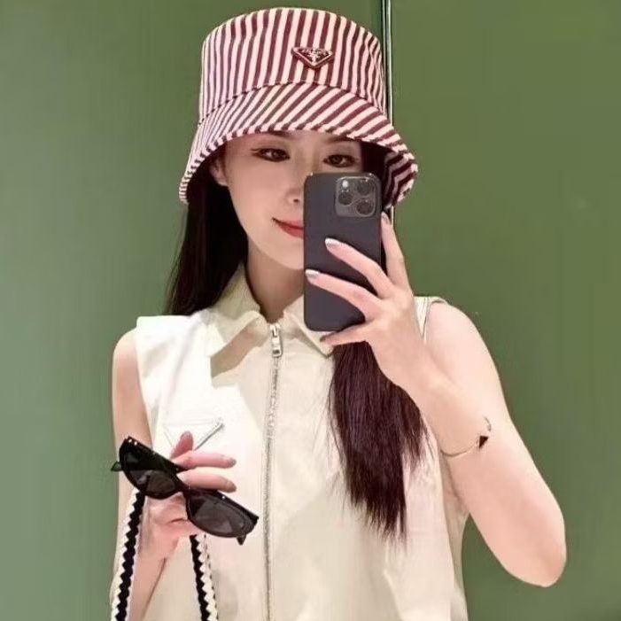 Topi Bucket Salur Prd Topi Pria Wanita Topi Bulat Premium Topi Garis