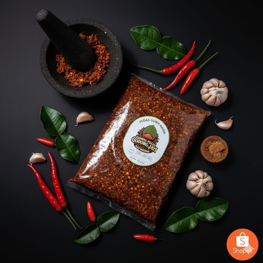 

BEST SELLER Sambal Pecel Madiun Asli Premium 250gr Bumbu Sambel Pecel Sangrai Madiun Asli Cap Godong Jati Enak Lezat Sehat Bumbu Sate