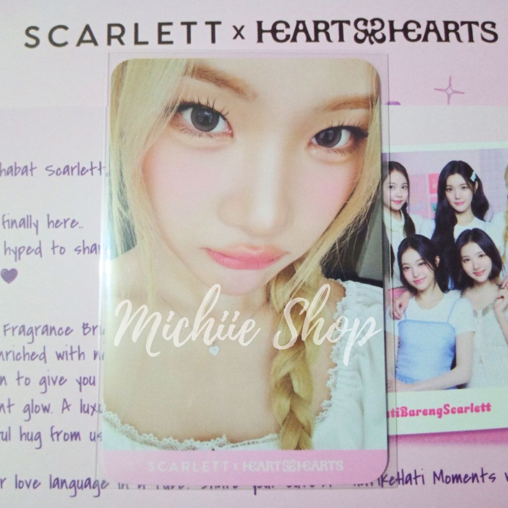 Photocard Juun Hearts2Hearts x Scarlett | Photocard Scarlett x Hearts2Hearts Official | PC Scarlett 