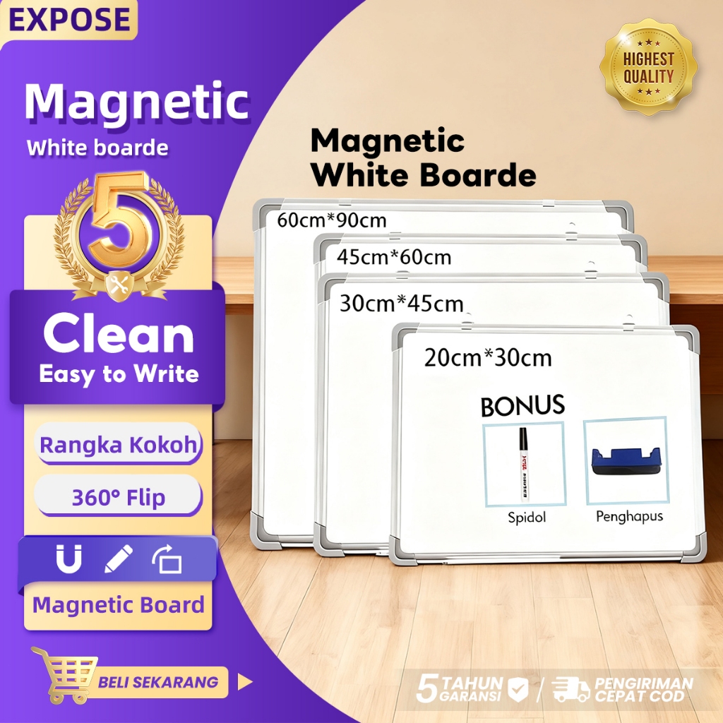 

Papan Tulis Whiteboard Magnetic White Board Gantung Magnet Whiteboard Papan Tulis Magnet 40×60 60×90