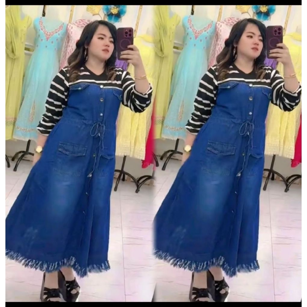 Midi Jeans import mix kaos salur