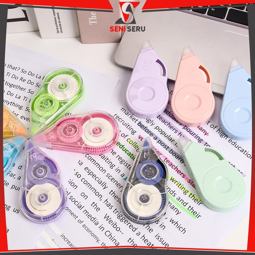 

EC Tipe X Kertas Roll Correction Tape Polos Serbaguna / Tip Ex Correction Pita Koreksi Perlengkapan Sekolah Anak Seni Seru A113