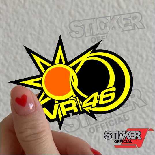 SR42, stiker Rossi, 46rosai, stiker timbul, stiker putih dan hologram timbul, rossi 46