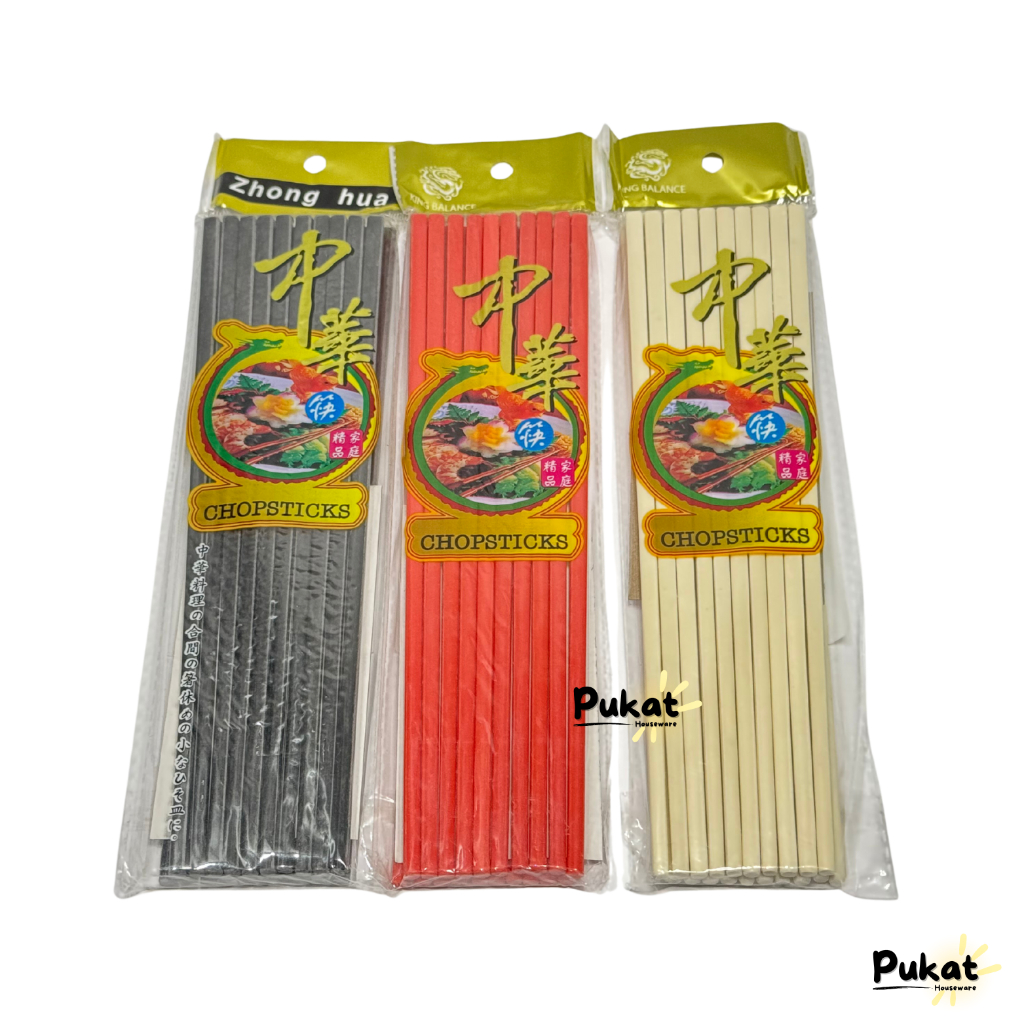 Sumpit Melamin Isi 10 Pasang / Sumpit Gading Melamin / Sumpit Mie Murah