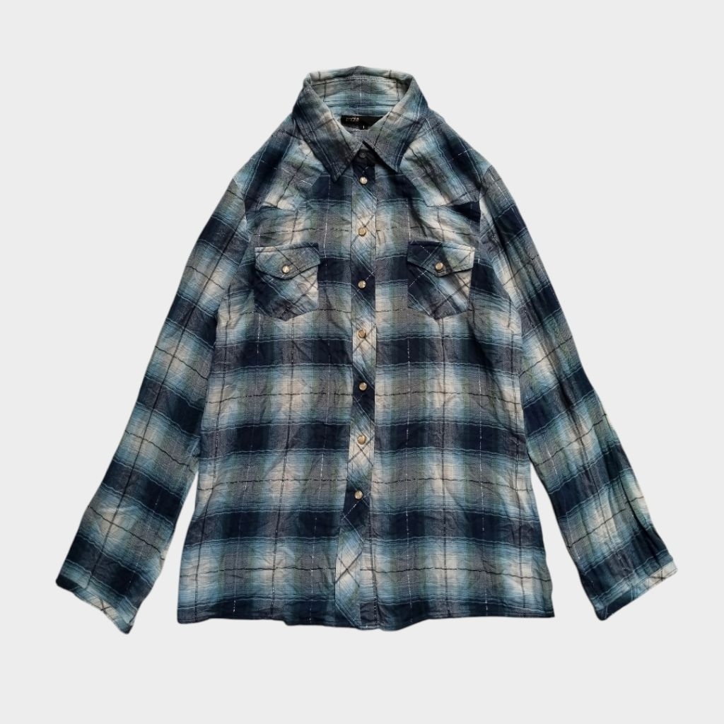 Maje western plaid shirt
