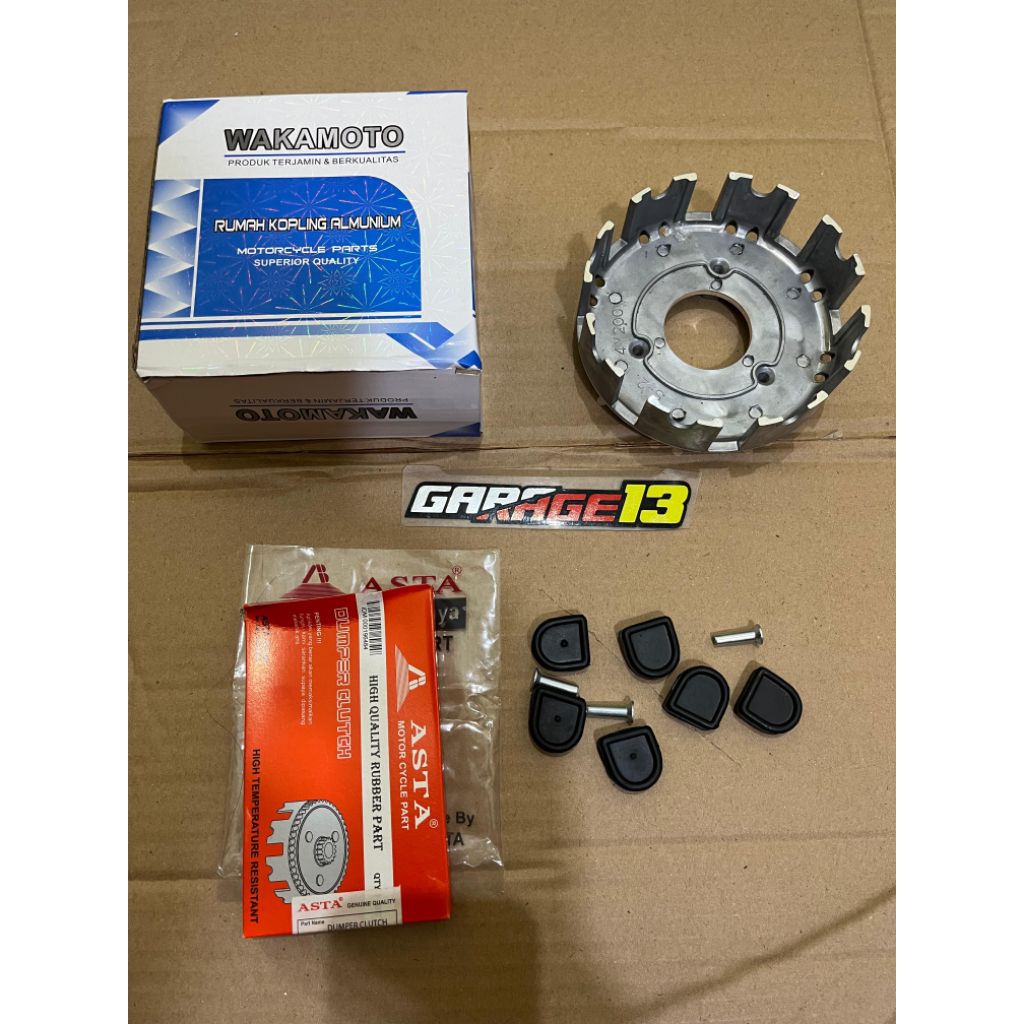 Mangkok Rumah Kopling & Karet kopling + Paku keling