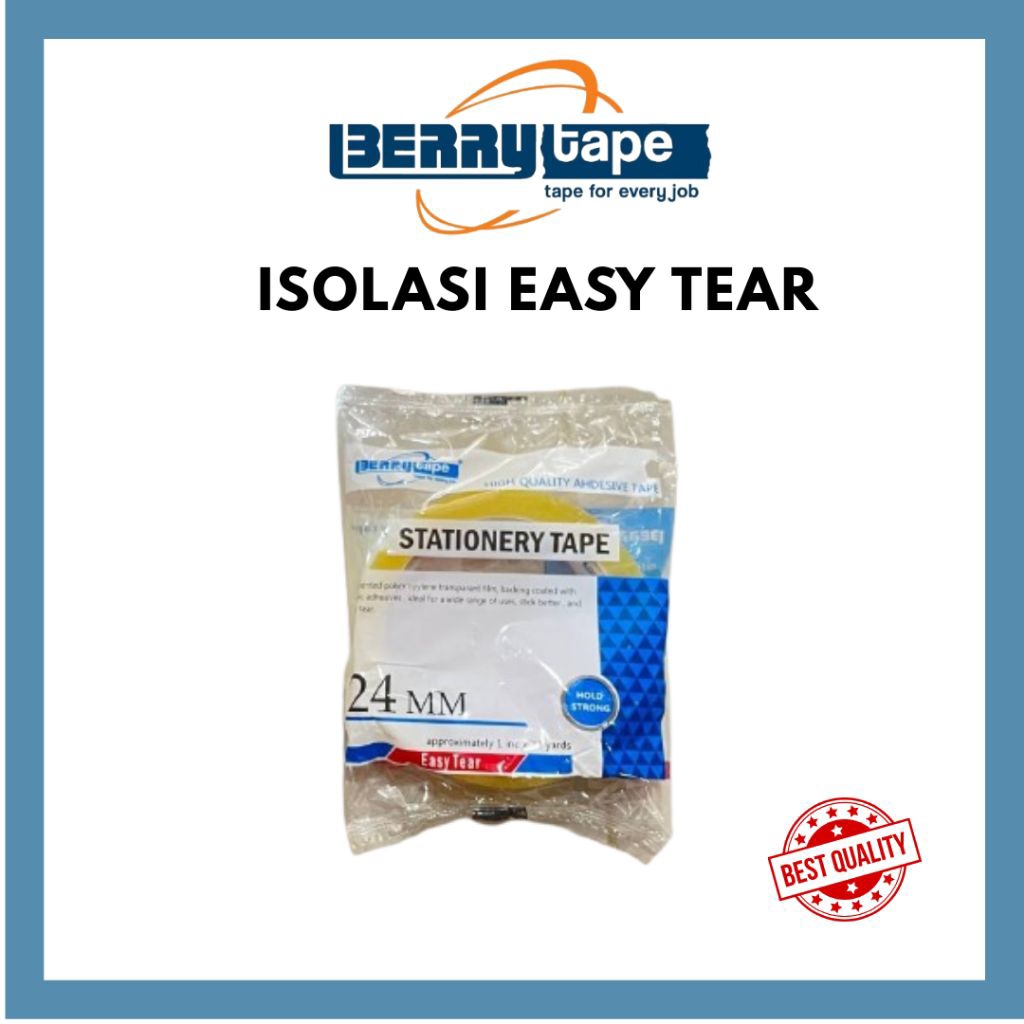ISOLASI BERRY EASY TEAR, STATIONERY TAPE - ISOLASI LAUNDRY