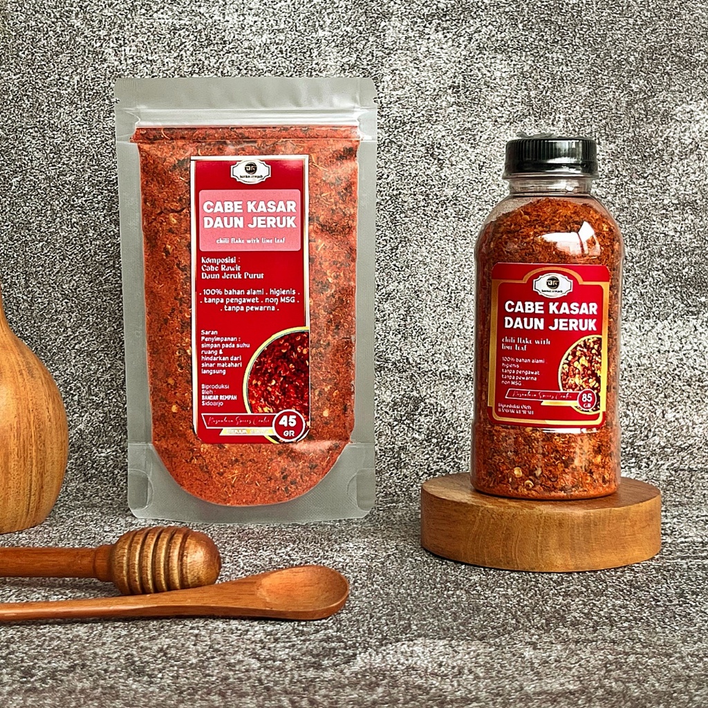 

CABE KASAR DENGAN DAUN JERUK (CHILI FLAKE WITH LIME LEAF)
