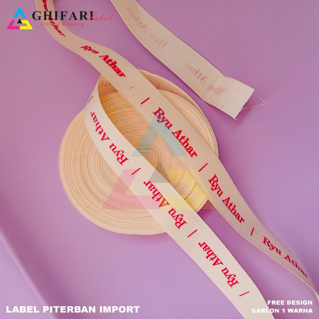 

15 meter LABEL KATUN PREMIUM / label cotton/LABEL HIJAB / LAABEL GAMIS/ LABEL BAJU/ LABEL PAKAIAN/ LABEL KERUDUNG