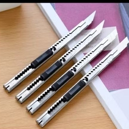 

Pisau cutter mini stainless steel pisau kertas seni pisau kerajinan tangan art knife pisau paking paket pisau mini multifungsi