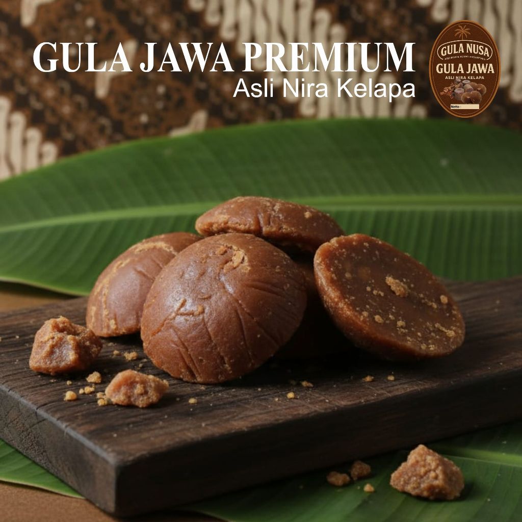 

Gula Jawa Merah Premium - Asli Nira Kelapa, Manis & Harum Alami
