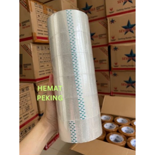 

Lakban solatip bening coklat premium 48 mm 100 yard free burbble wrap