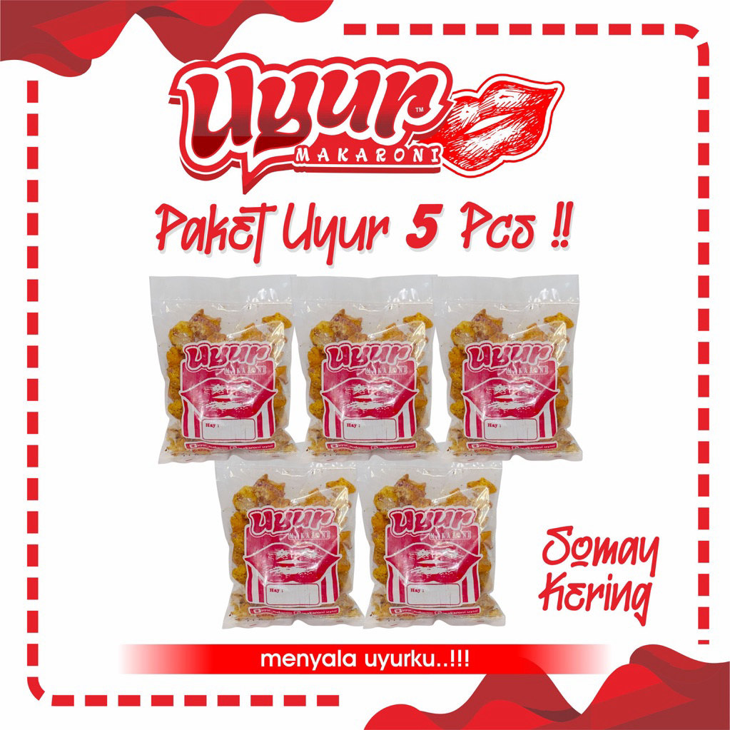 

Somai Kering Soker 5pcs Uyur Makaroni Cemilan Pedas Snack Pedas Murah Cemilan Pedas // Uyur Paket 5pcs Food Keripik Asin Makanan Camilan Ayam Kripik