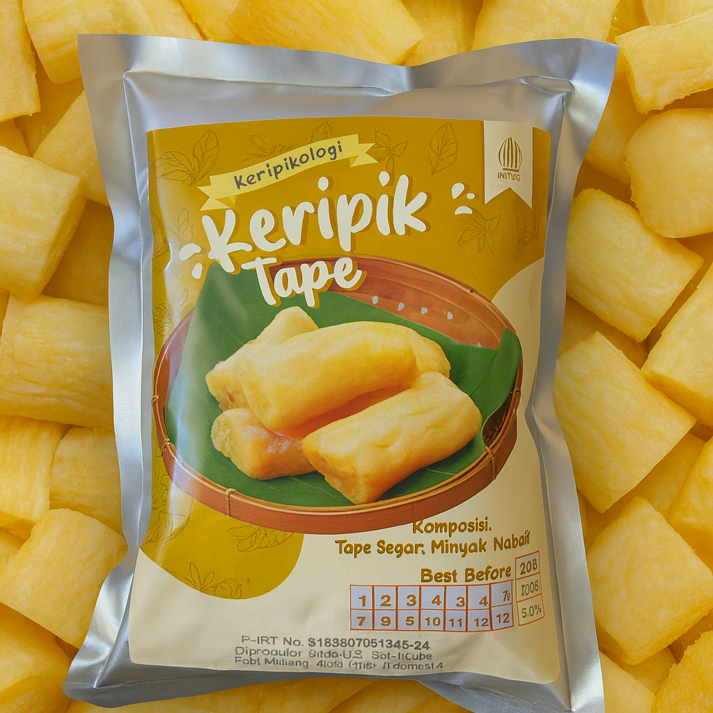 

KERIPIK TAPE SINGKONG ASLI PREMIUM ISI 100gr