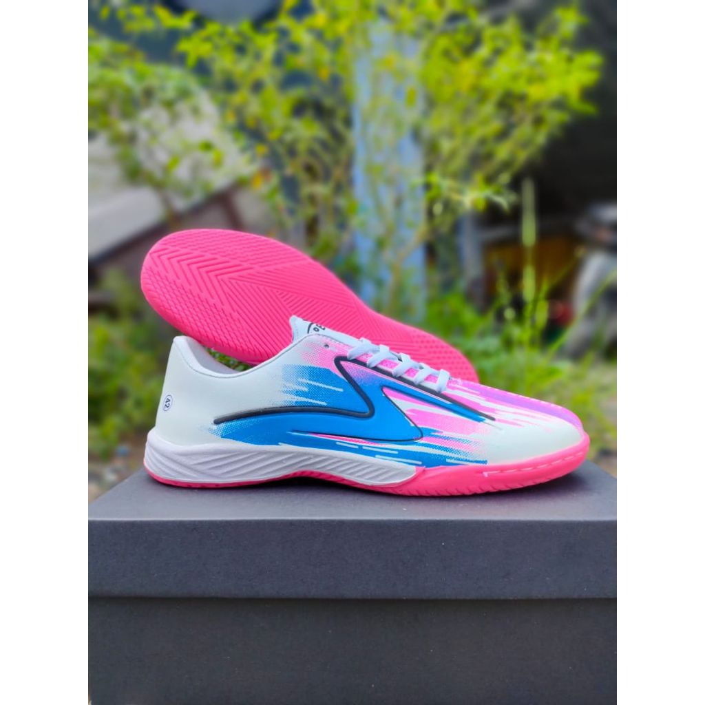 hot sale sepatu futsal specs accelerator lighspeed reborn 2025 putih pink biru sepatu futsal specs