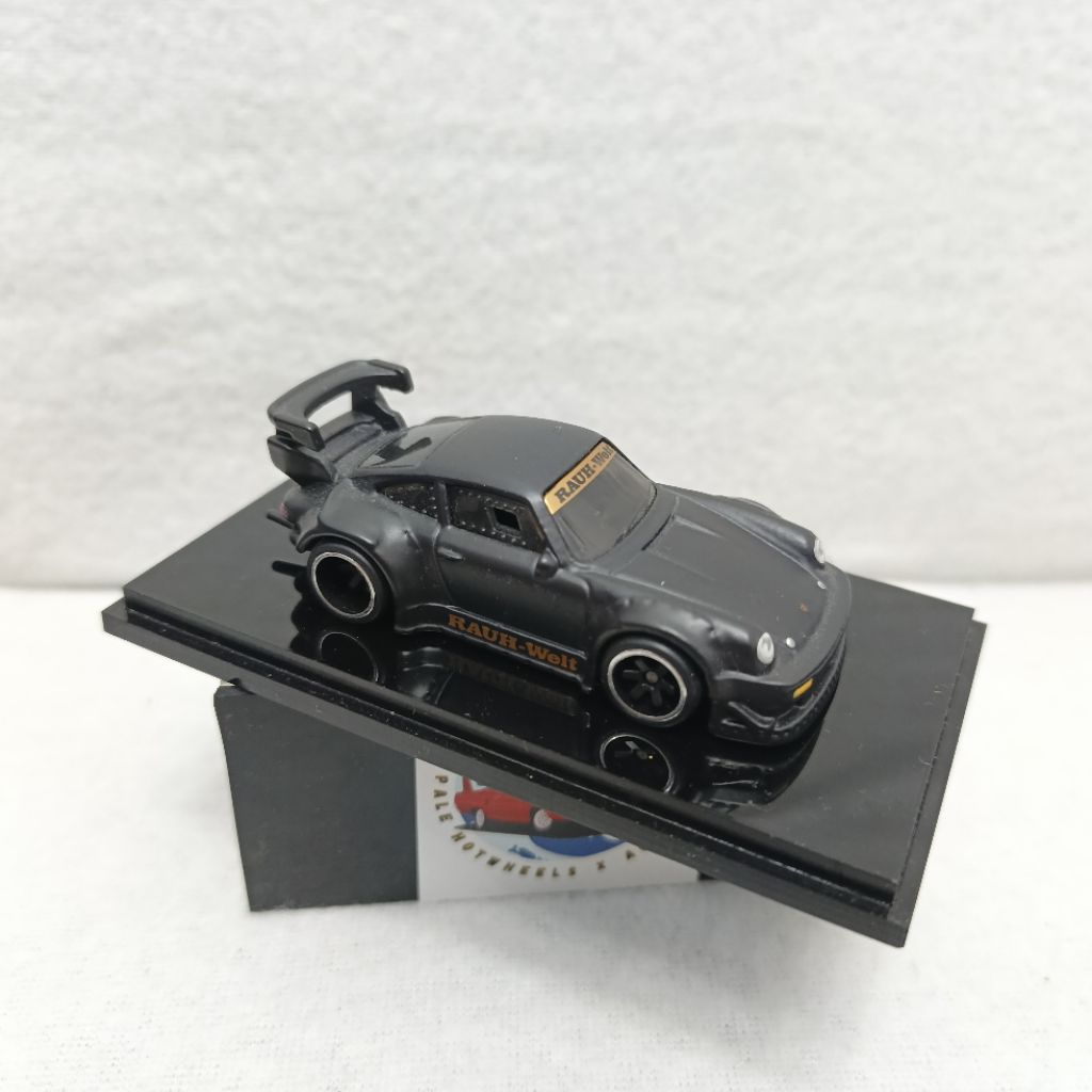 HOTWHEELS PORSCHE RWB 930 HITAM LOOSE BLACK SILHOUETTE RARE