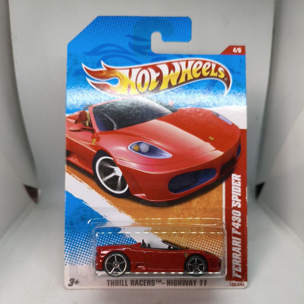 Hotwheels Ferrari F430 Spider Card lawas (Free protect)