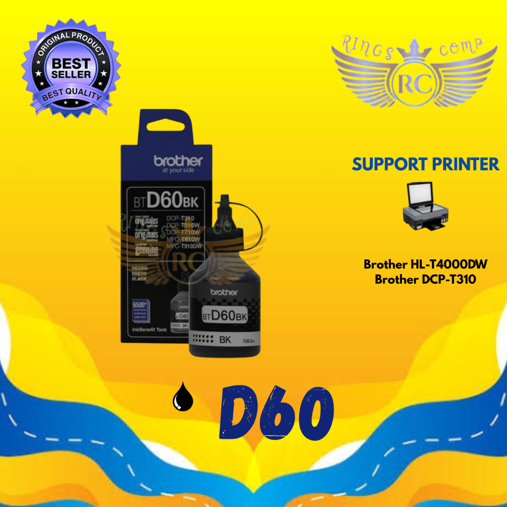 Tinta Brother D60 Printer DCP-T310 DCP-T510W