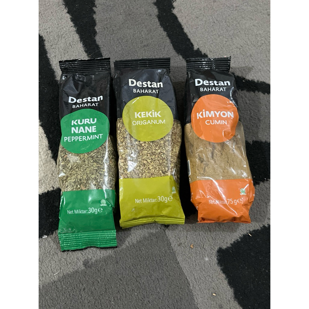 

bumbu dari merek Destan Baharat, asli turki