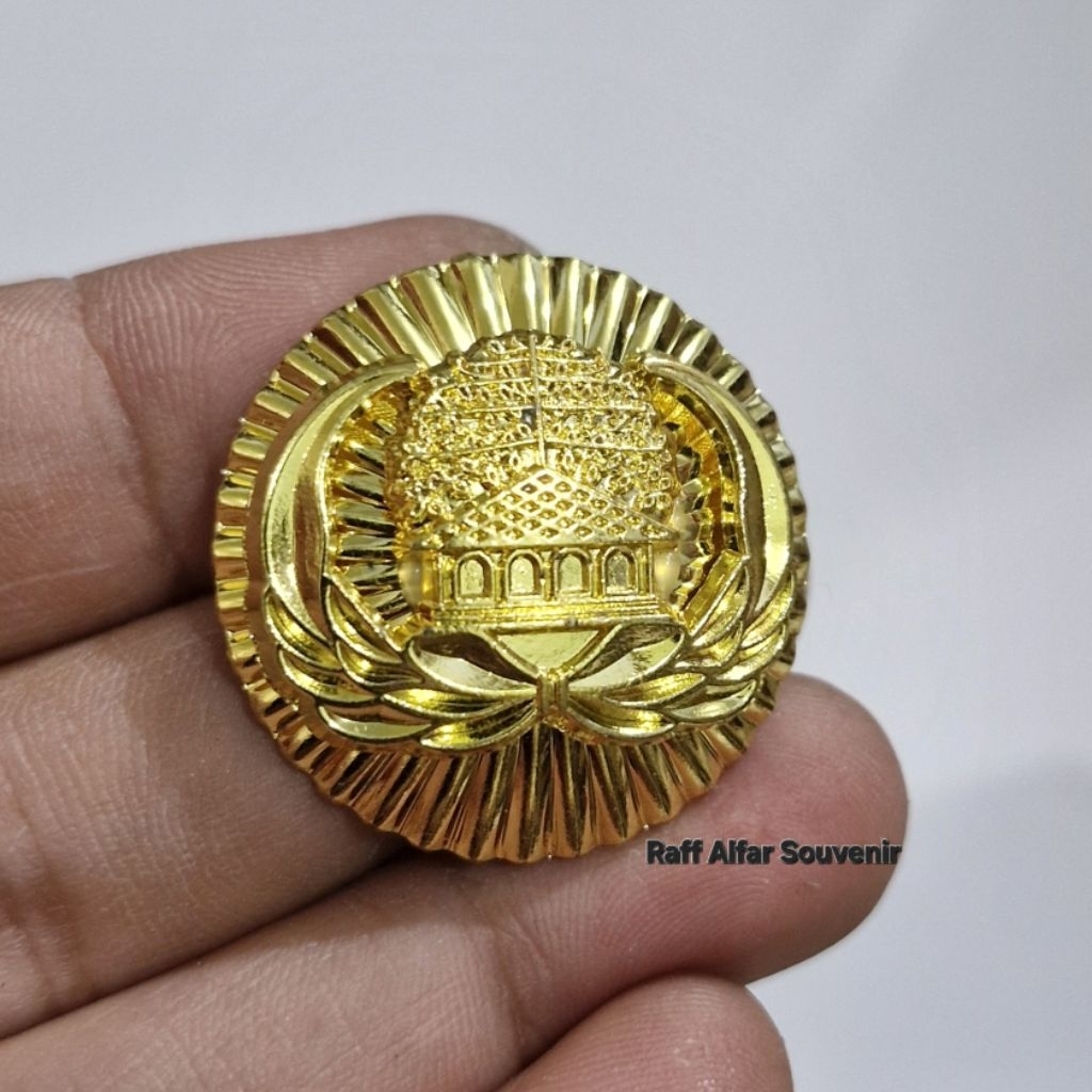 [ Premium ] Pin korpri model lux lapis emas - Pin korpri magnet