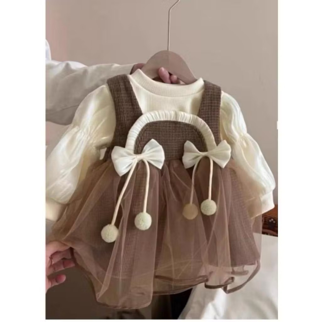 DRESS ALA KOREA || GAUN PREMIUM IMPORT ANAK  PEREMPUAN || GAUN PESTA ANAK CEWEK PREMIUM