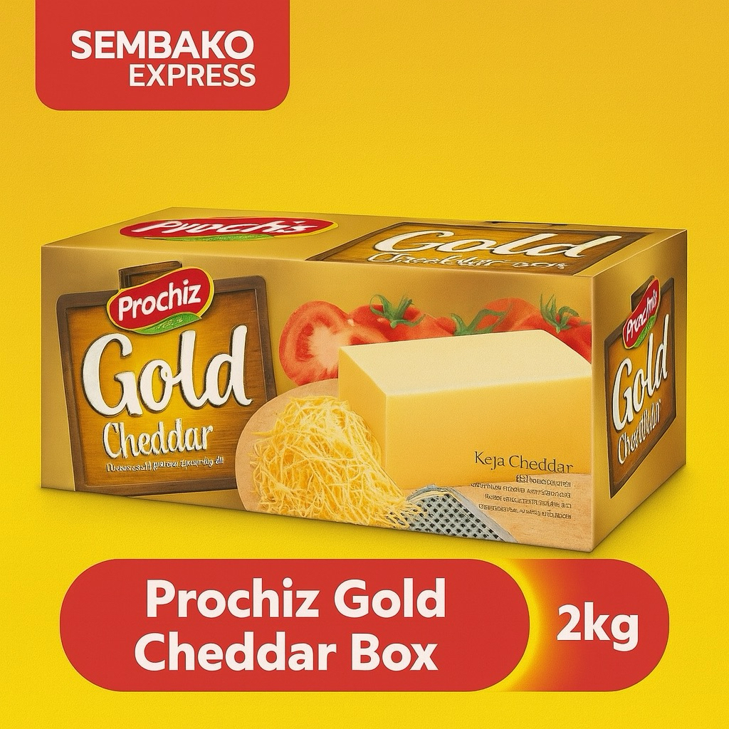 

Prochiz Gold Cheddar 2kg – Keju Andalan untuk Bisnis & Rumah Tangga!