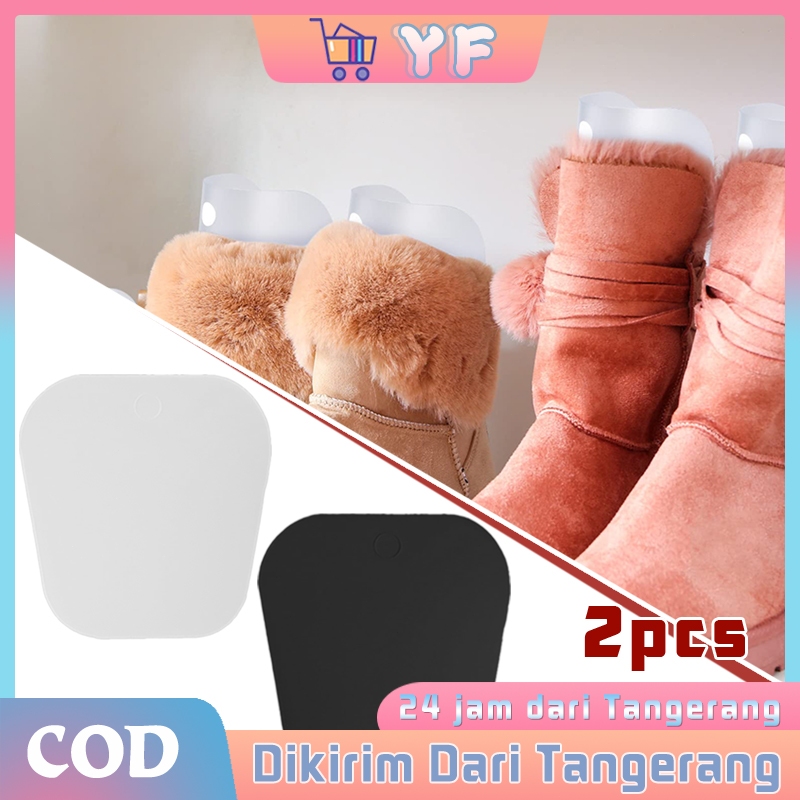 1Pasang Shaper Stand Sisipan Bentuk Boots Alat Menjaga Sepatu Boot