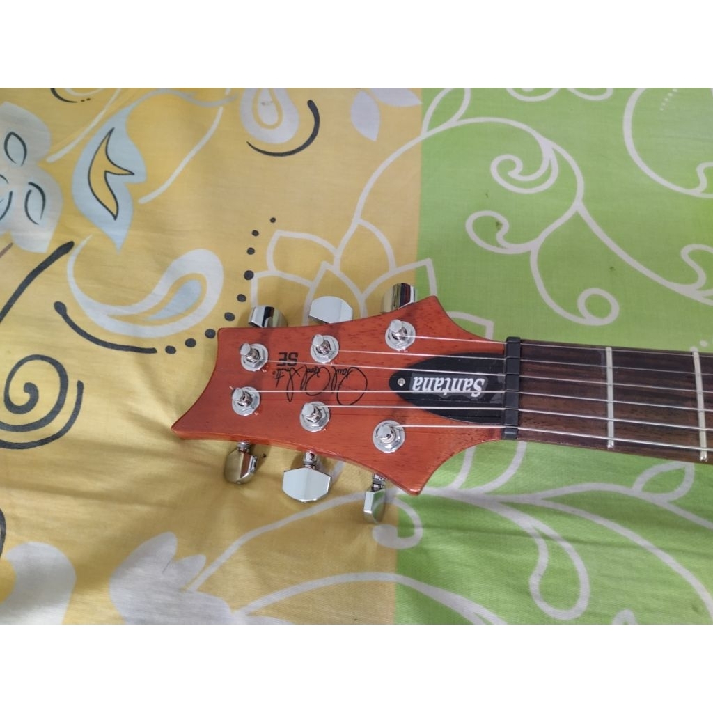 prs se santana yellow