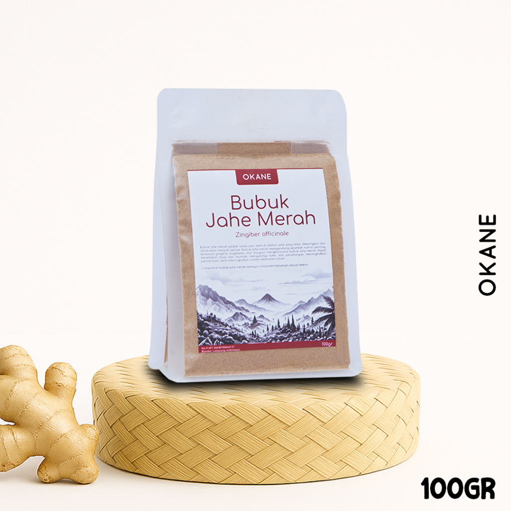 

Jahe Merah Bubuk Asli Tanpa Gula OKANE 100gr