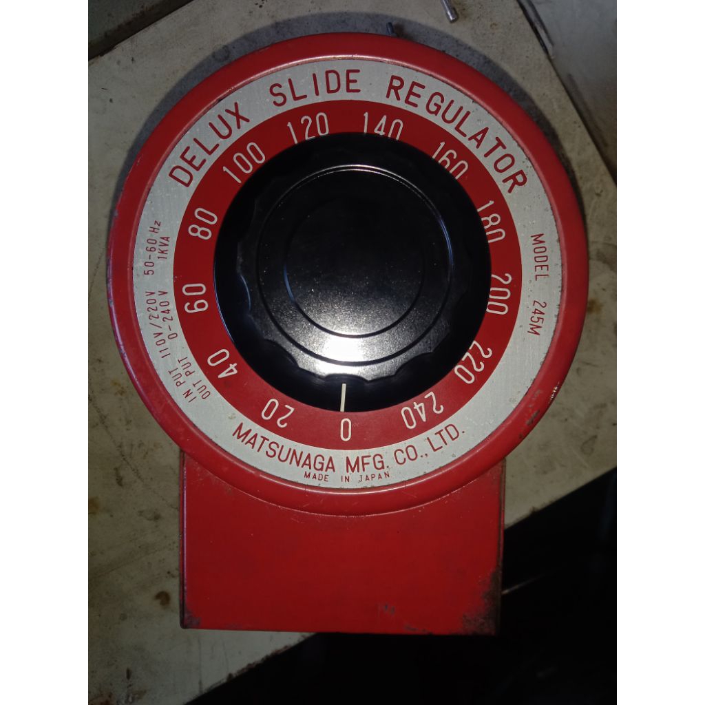 SLIDE REGULATOR MATSUNAGA JAPAN 1va/1000watt