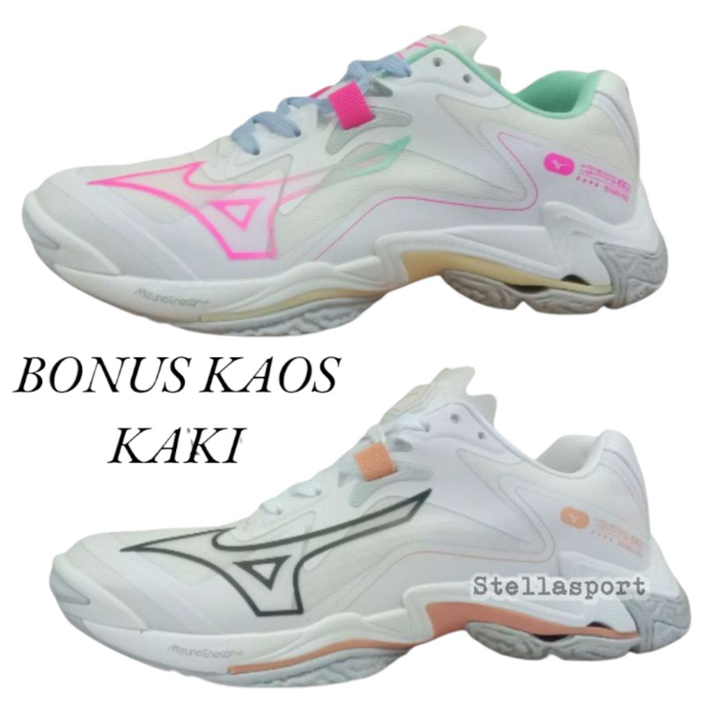 Sepatu Voli Mizuno wave Lightning z8 Low Sepatu volly wanita Terbaru Mizuno wlz 8 / Mizuno momentum 