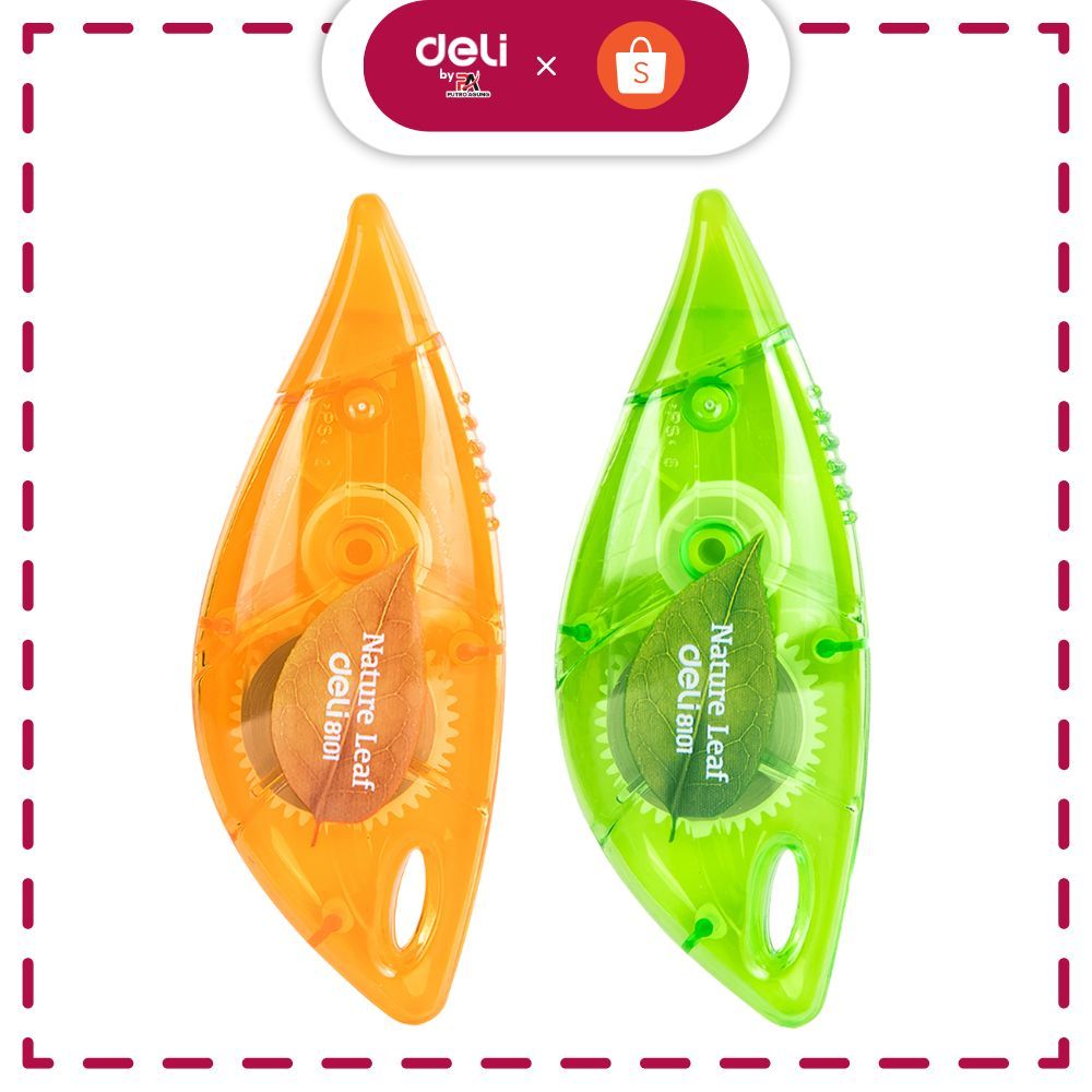 

DELI Tip Ex Kertas Pita Koreksi terbuat dari bahan plastik tidak mudah robek [5 mm x 6 m] E8101