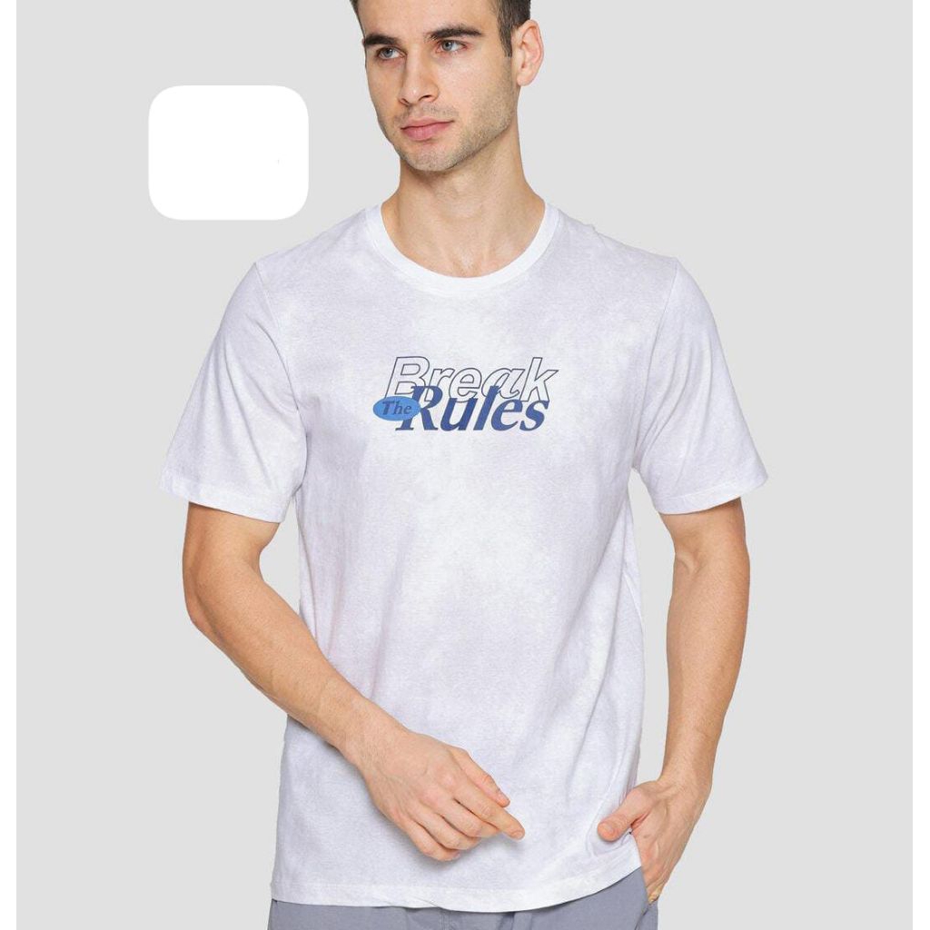 White T-Shirt - T-Zone, Pakaian Pria