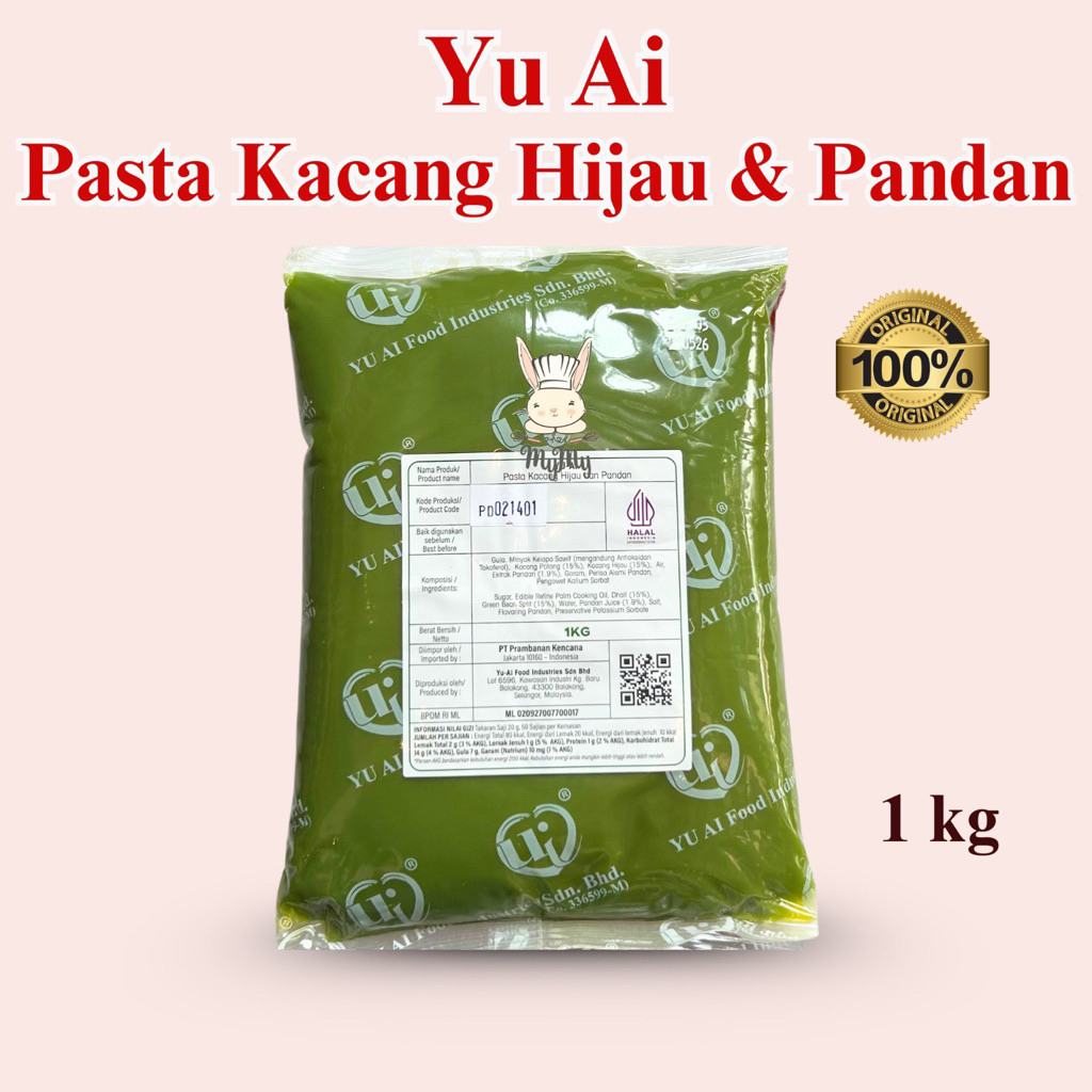 Yu Ai Filling Mooncake Pasta Kacang Hijau & Pandan 1 kg