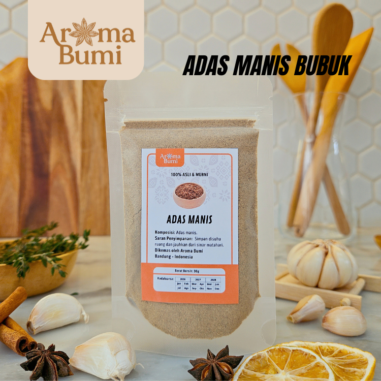 

Aroma Bumi - Adas Manis Bubuk Fennel Seeds Powder Rempah Premium Murah