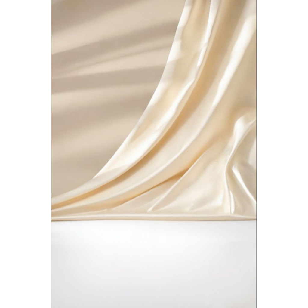 Kain Satin Roberto Premium Warna Cream