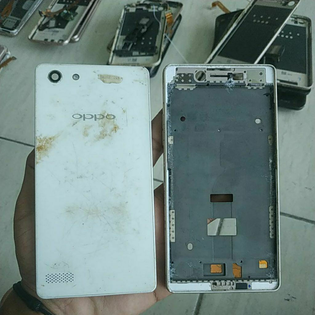frame+casing fullset bekas Oppo neo 7,dapat sesuai gambar