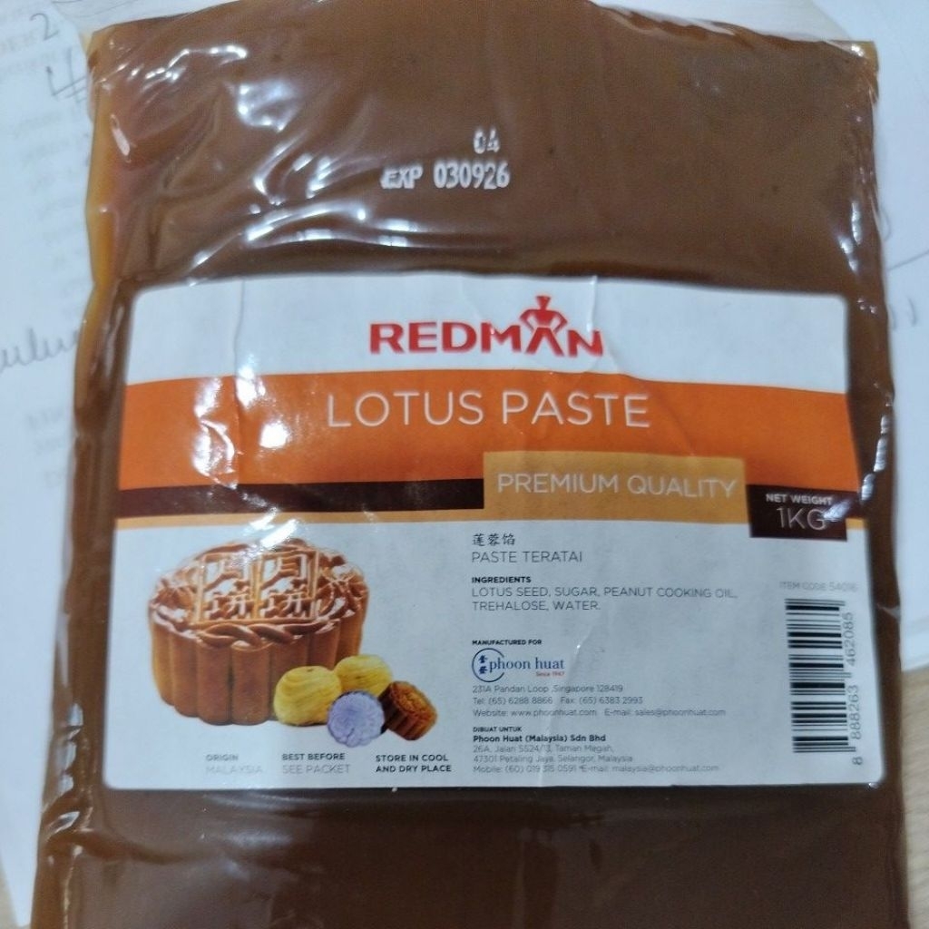 filling mooncake lotus redman