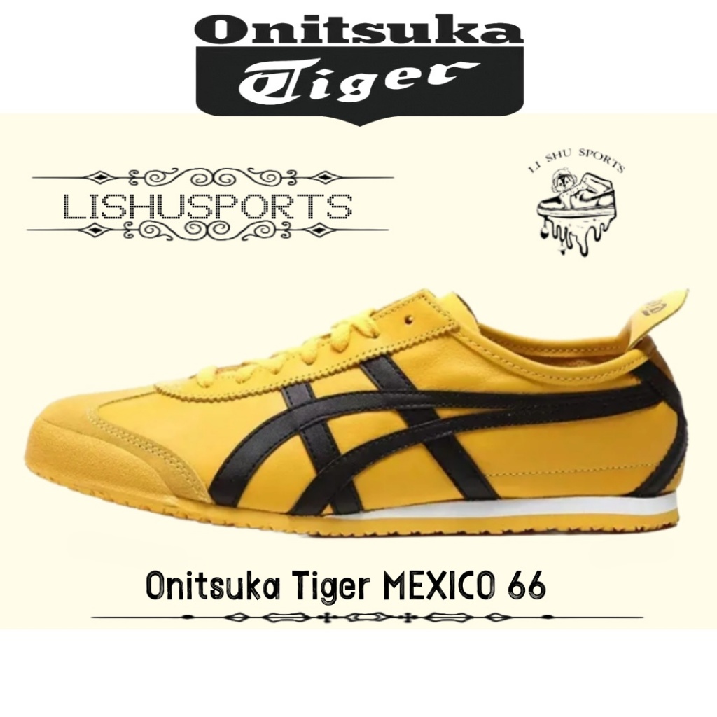 Sepatu Olahraga Onitsuka Tiger Mexico 66 Retro Anti Selip Kasual Low-top Unisex Kuning  COD