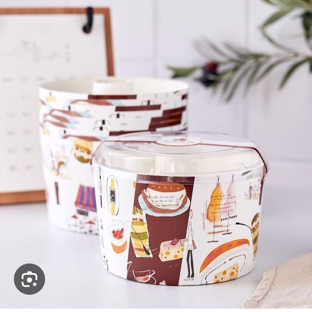 paper cup chiffon & tutup 2 pcs/loyang kertas oven/Cake+Chiffon+Lid
